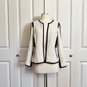 Rebecca Taylor Black White Blazer Jacket